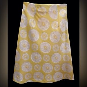 Floral Sunburst-Jacquard Skirt
